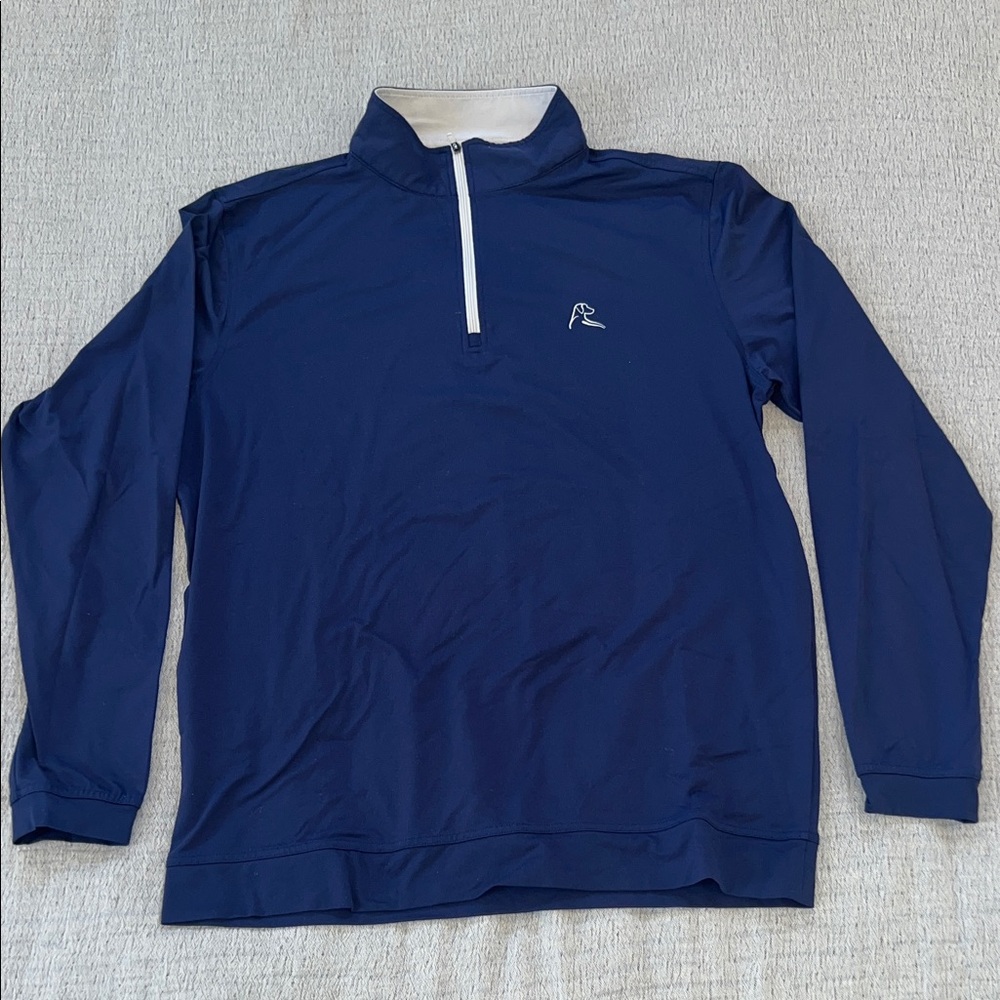 Rhoback Navy Blue Quarter-Zip Pullover